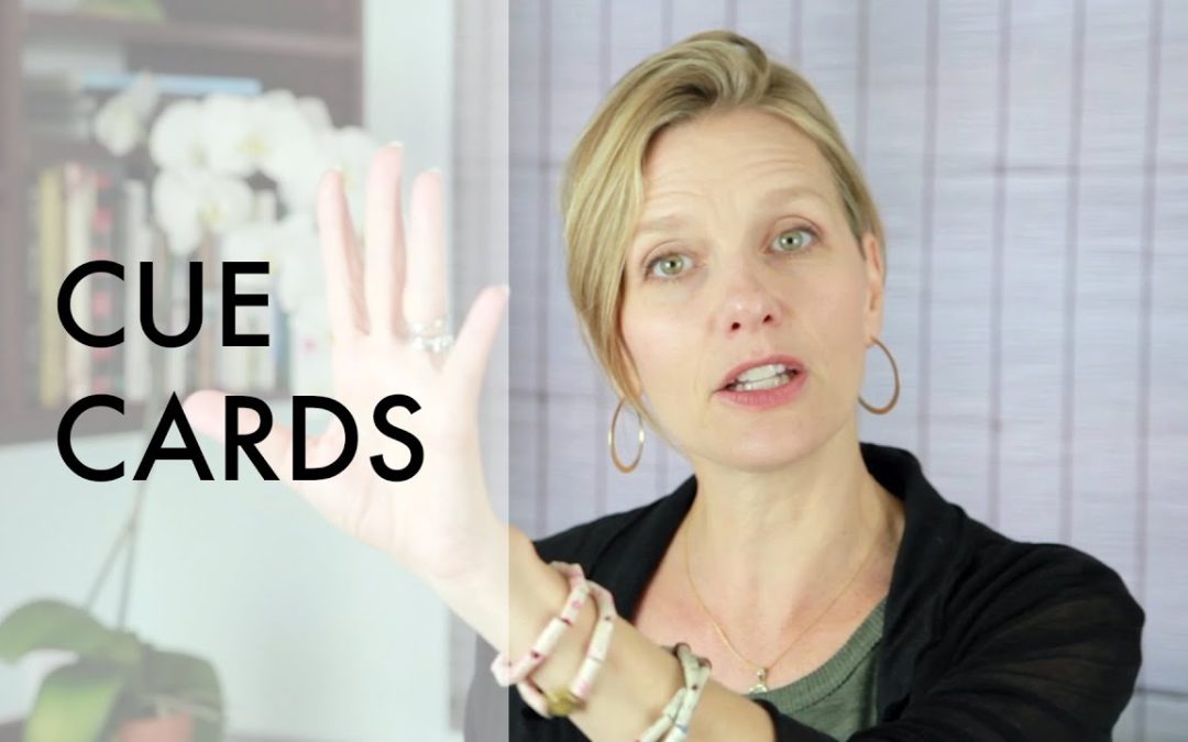The Secret to Using Cue Cards on Camera