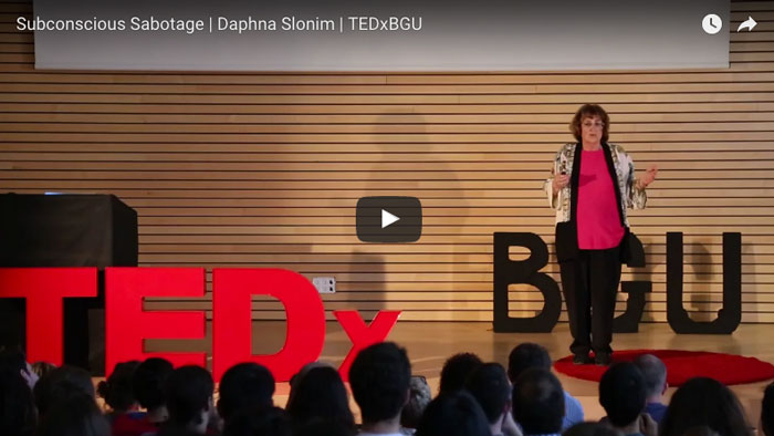 TEDxBGU: Daphna Slonim, MD on Subconscious Sabotage